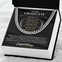 Graduation Gifts For Him Best Graduation Gifts For Boys High School Graduation Gift College Graduation Gift Meaningful Cuban Link Chain
