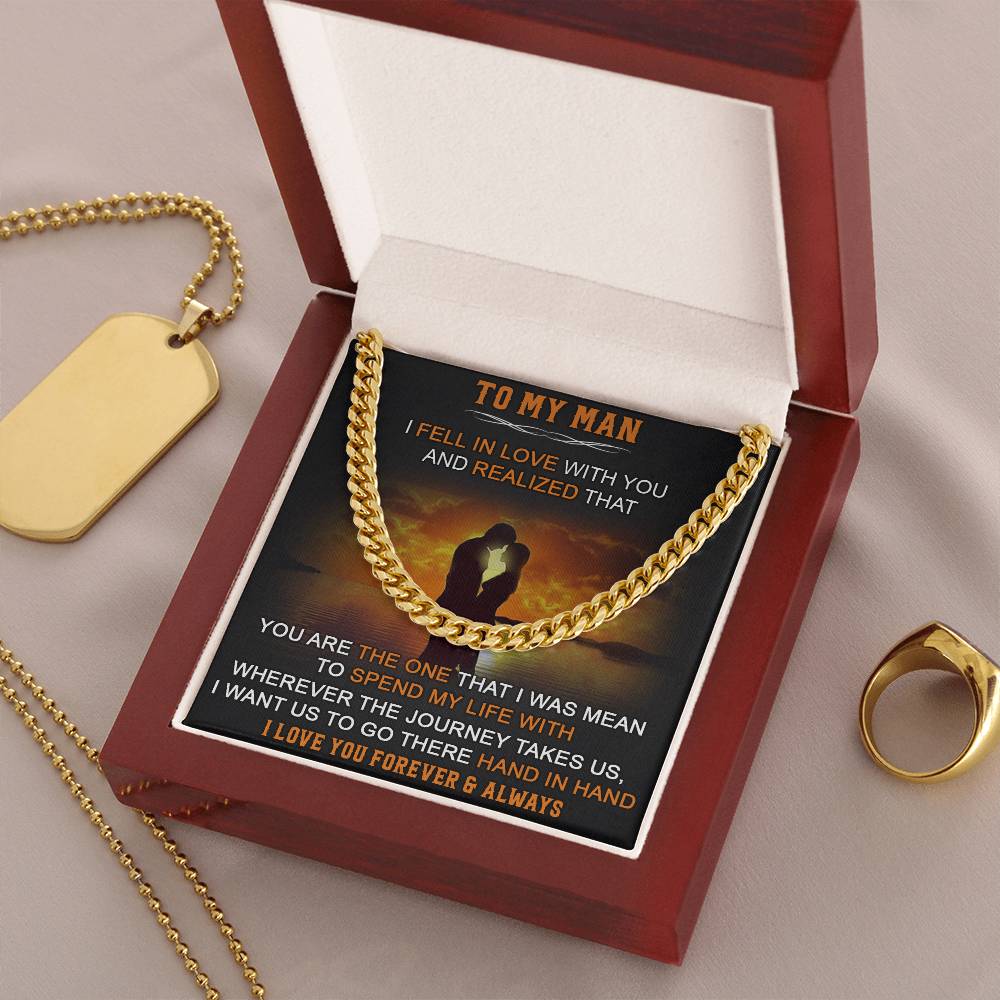 Gift For Your Man - Fell In Love - Cuban Link Cuban Link Chain