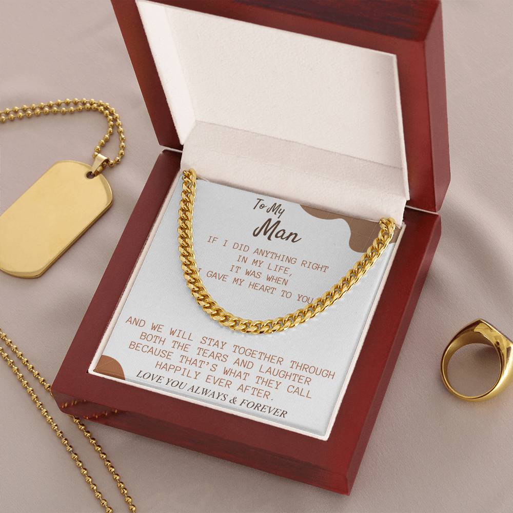 Perfect Gift For My Man Cuban Link Chain