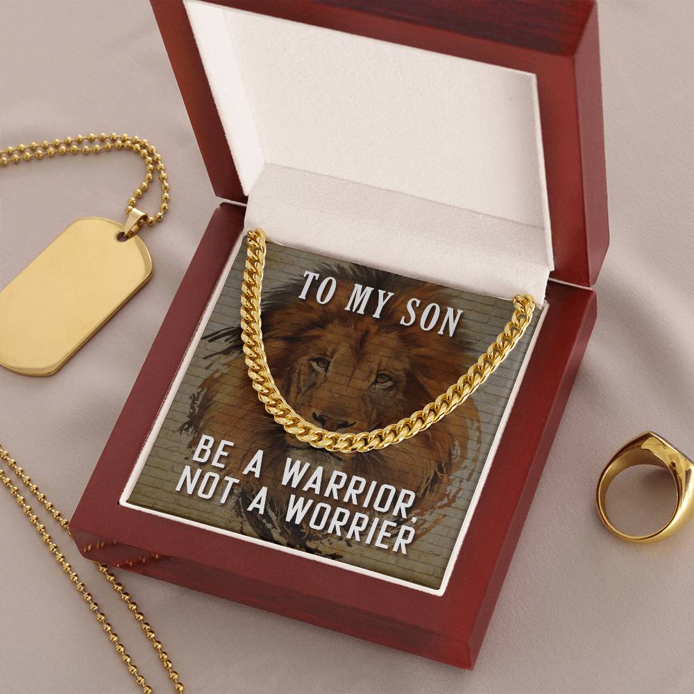 To My Son ❤️  Cuban Link Chain Necklace