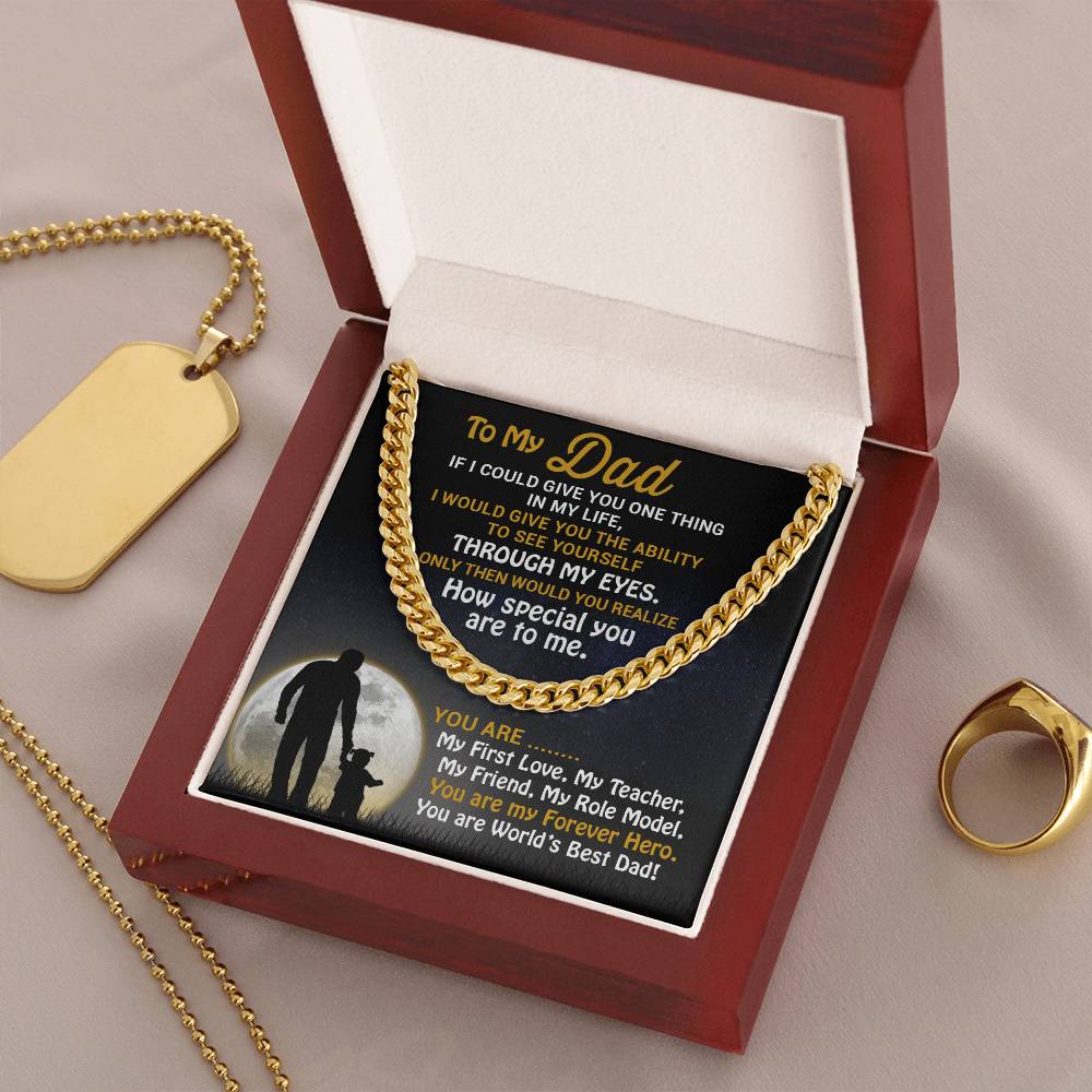 Best Father's Day Gift-Best Jewelry Gift For Dads-Cuban Link Chain Necklace For Dad