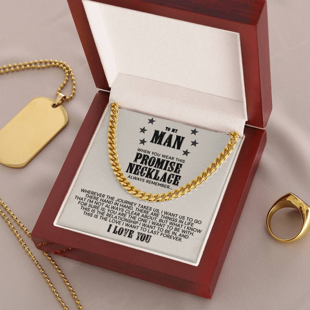 The Promise Necklace - Cuban Link Chain Necklace