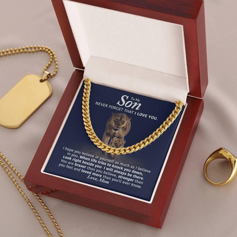 Perfect Gift For Son Cuban Link Chain