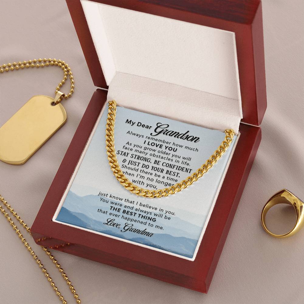 Gift For Grandson - Cuban Link Chain Necklace - Trending Now
