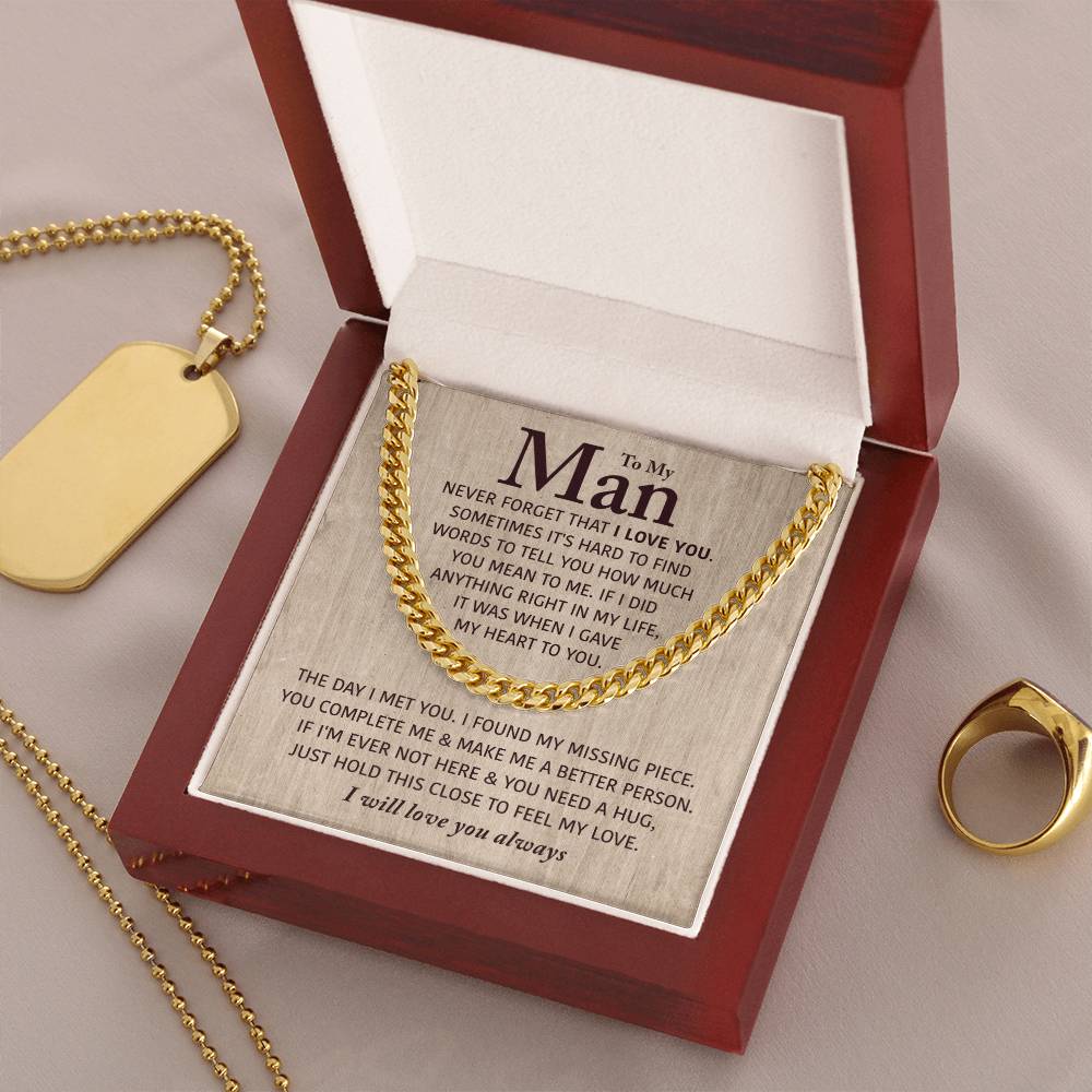 Perfect Gift For Man Cuban Link Chain