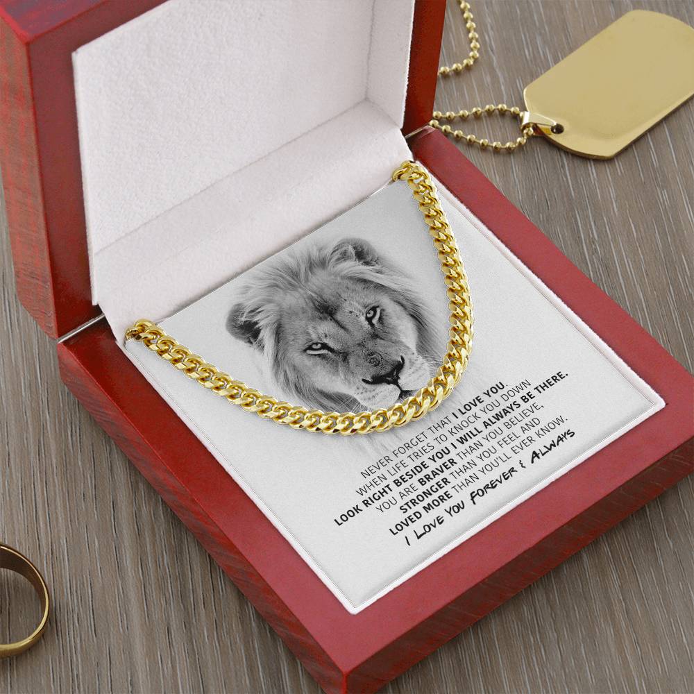 You Are Braver - Cuban Link Chain Necklace
