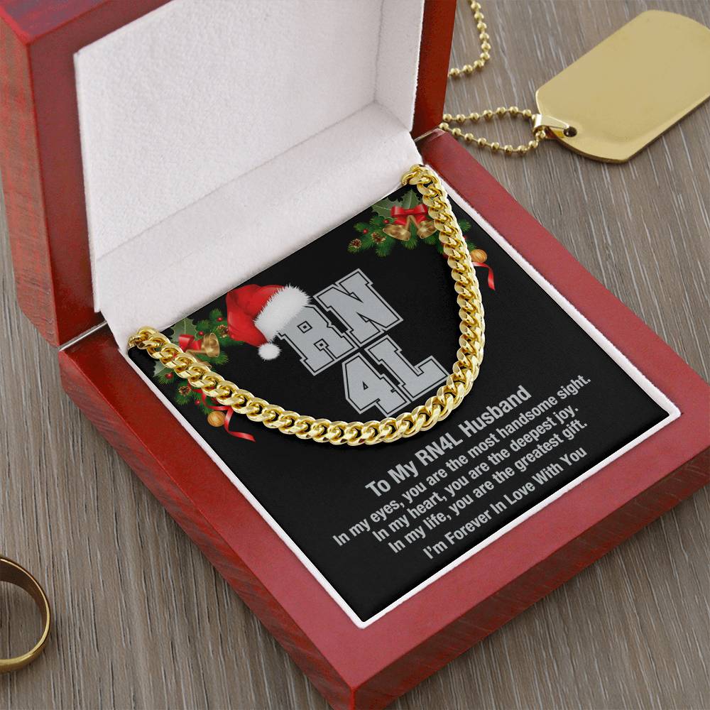 My Rn4l Husband Cuban Link Chain Necklace