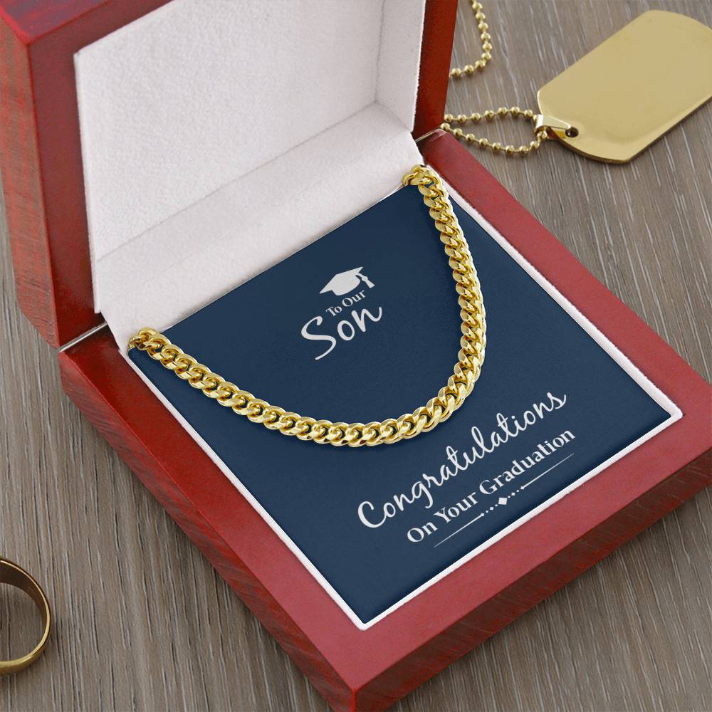Graduation Gift For Son To Son From Parents Cuban Chain Necklace For Him Cuban Link Chain