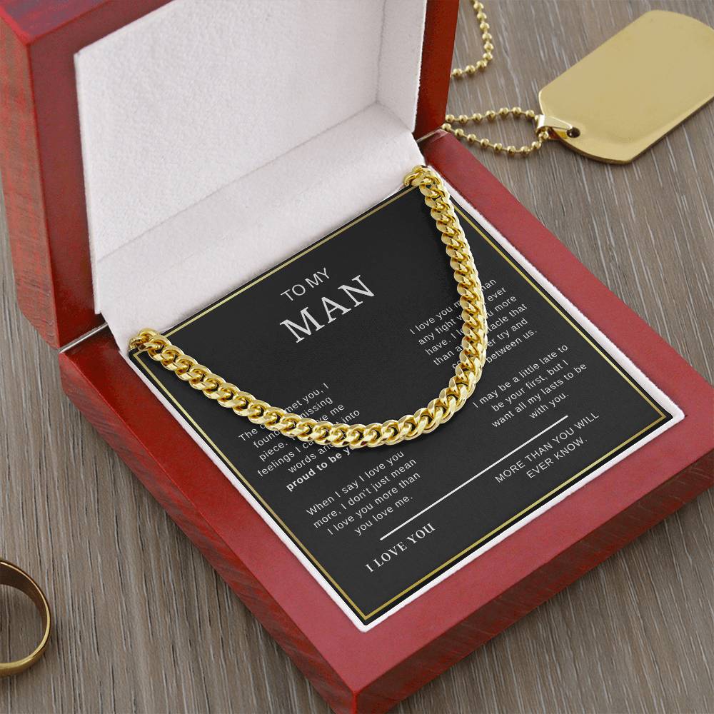 To My Man - Cuban Link Chain