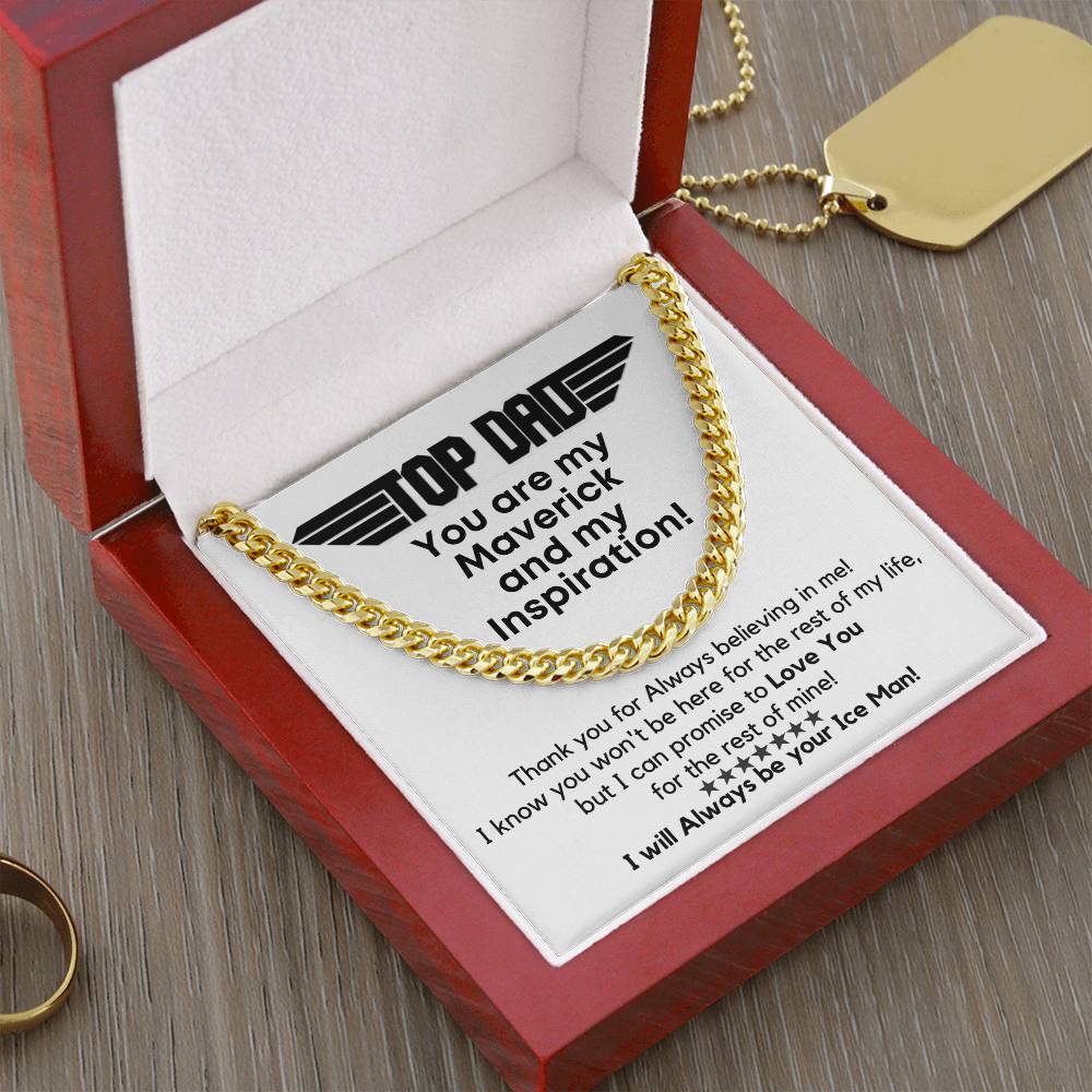 Top Dad - My Maverick! Link Chain Gift Cuban Link Chain