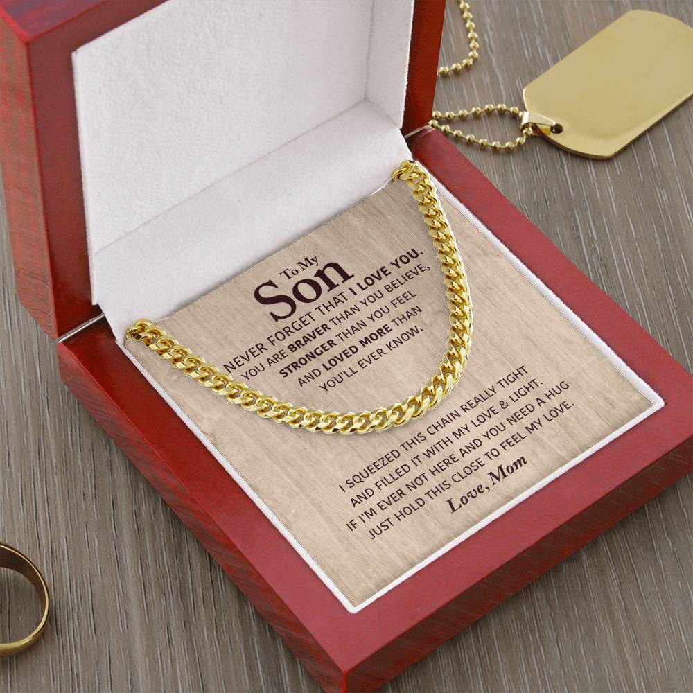 Perfect Gift For Son Cuban Link Chain