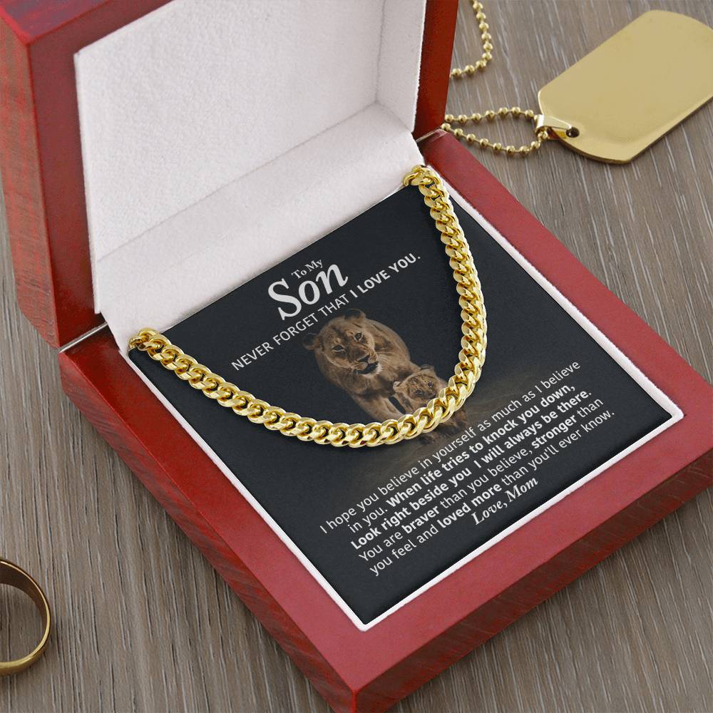 Perfect Gift For Son Cuban Link Chain