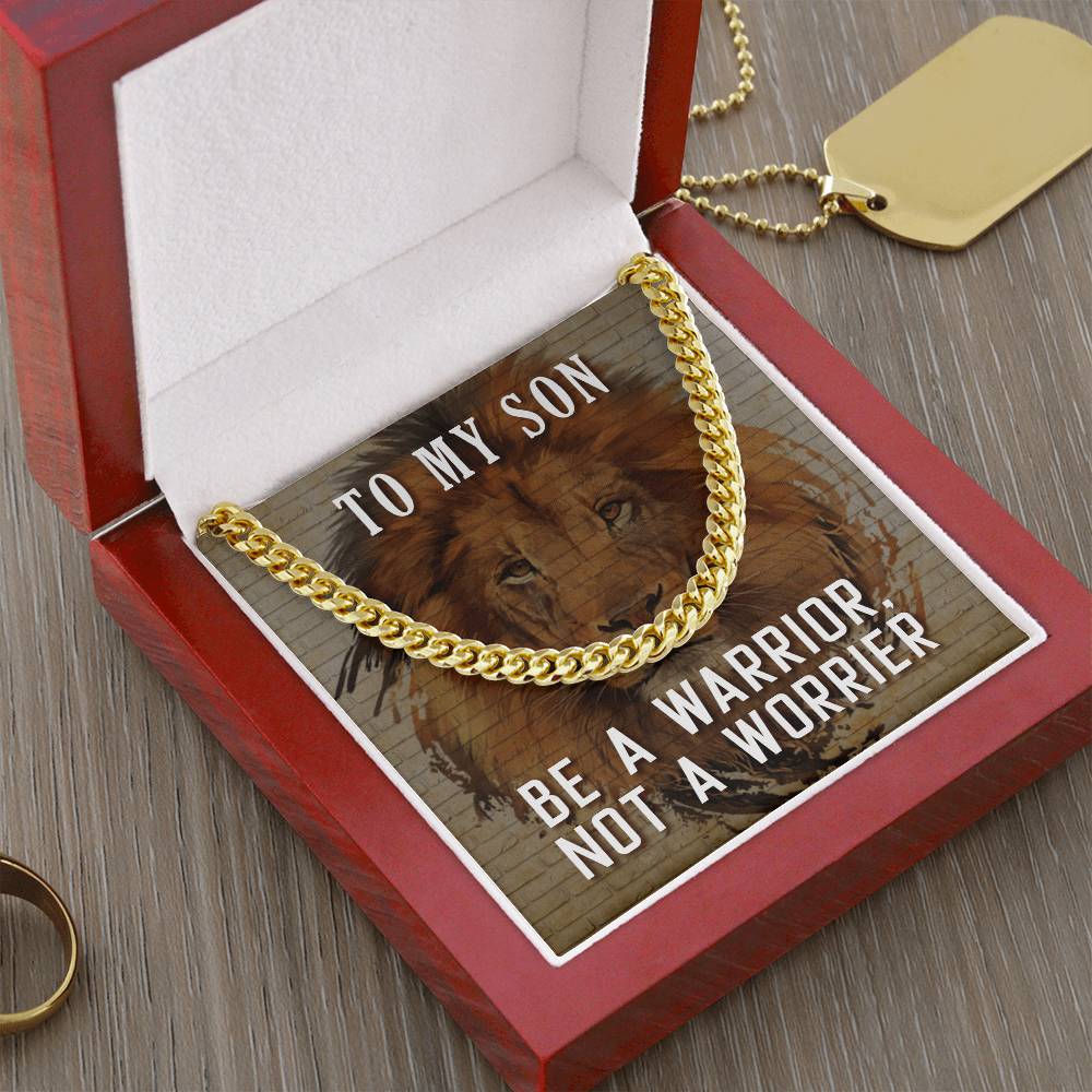To My Son ❤️  Cuban Link Chain Necklace