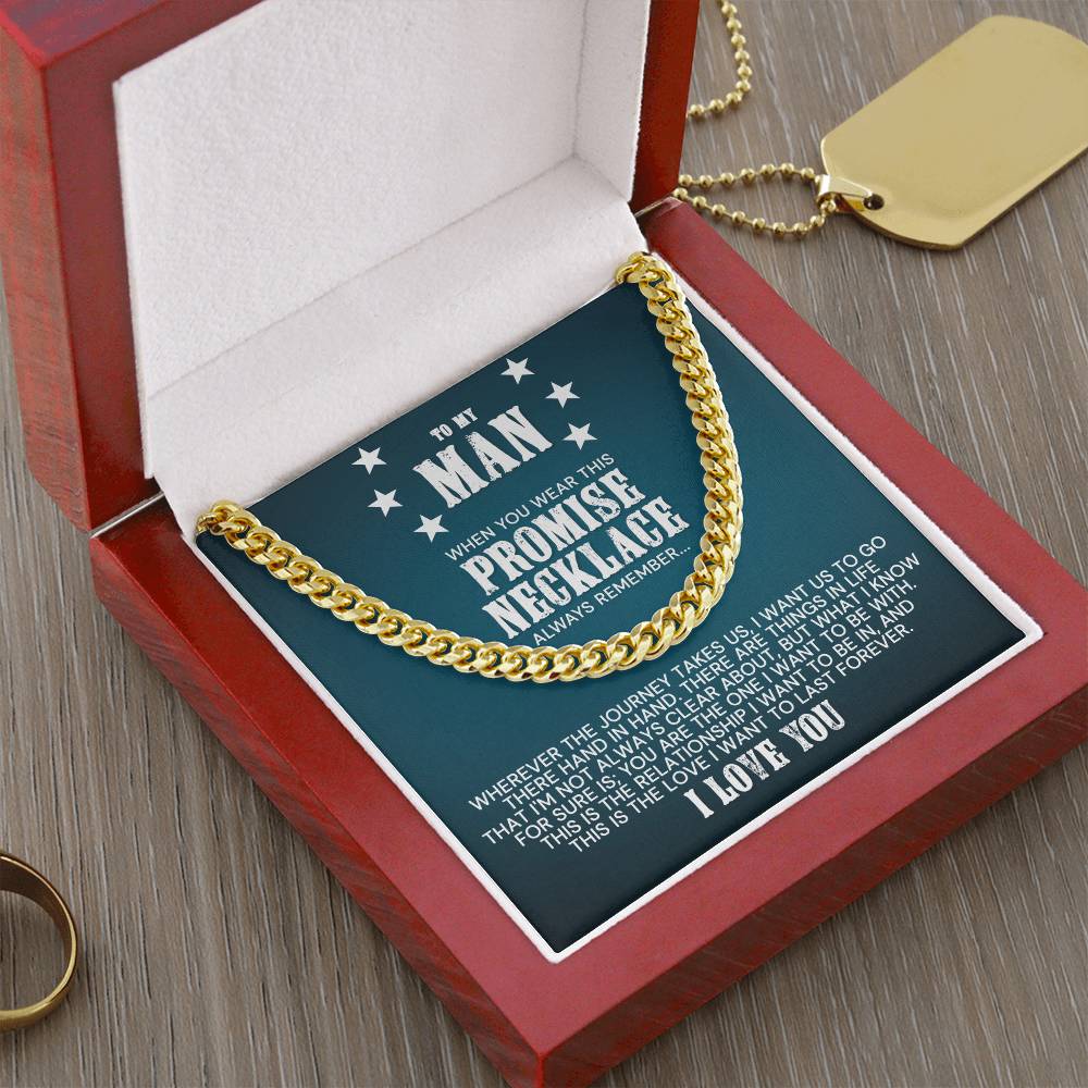 To My Man - Cuban Link Chain Necklace