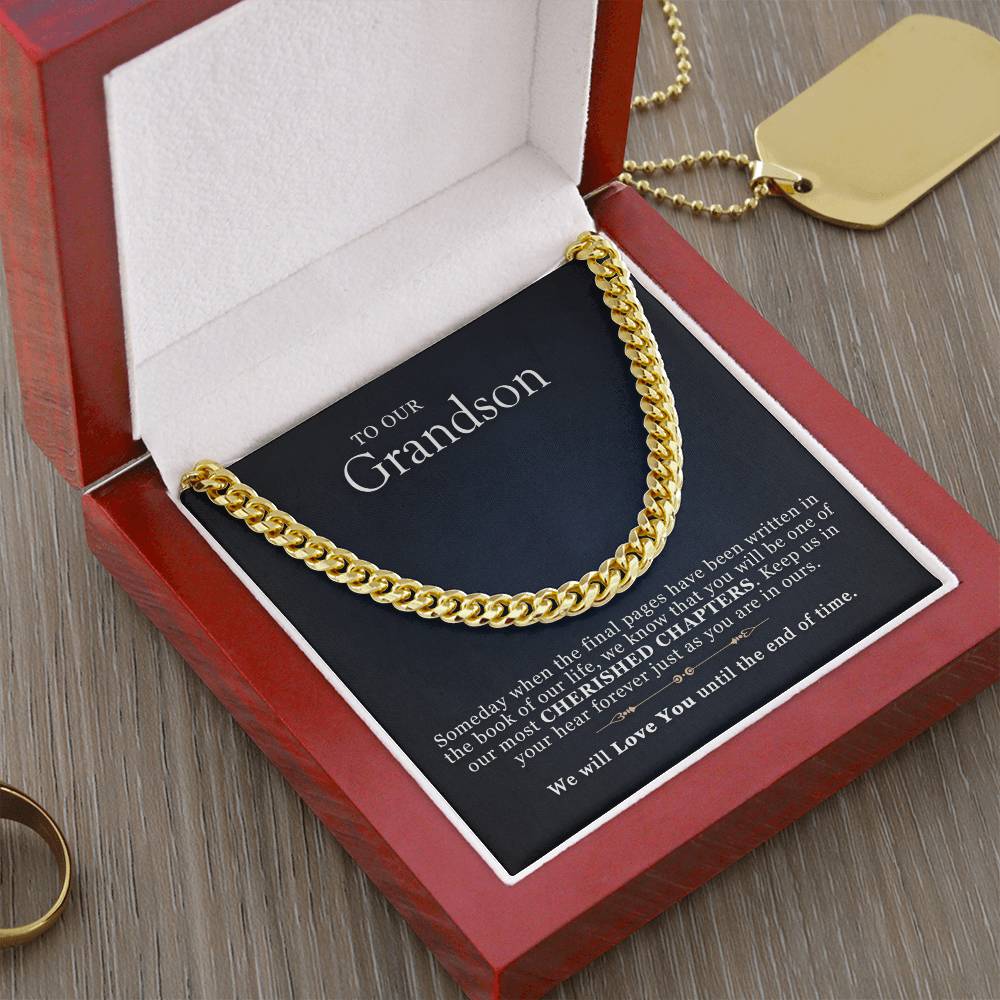 Gift For Grandsons From Grandparents Cuban Link Chain
