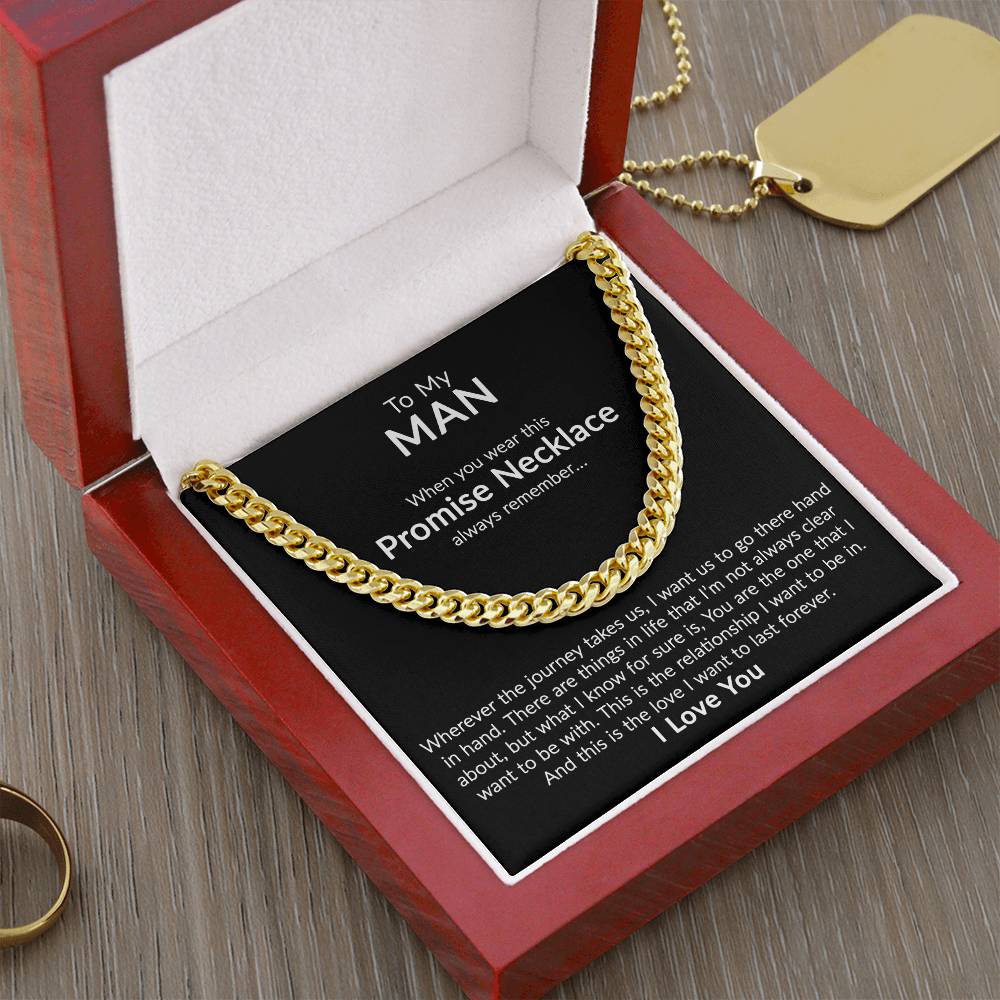 Promise Necklace Cuban Link Chain