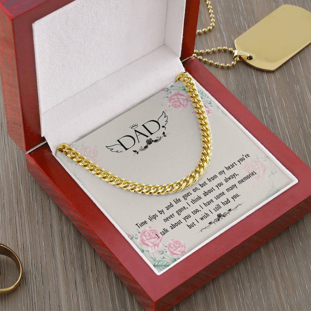 Dear Dad Cuban Link Chain