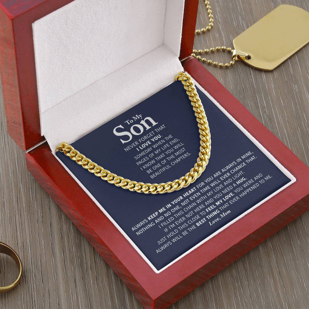 My Son - Keep Me In Your Heart - Cuban Link Chain