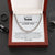 Gift To Son From Mom To My Dear Son Necklace Son Birthday Graduation Gift To Grown Up Son Cuban Link Chain