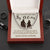 To My Big`Ol Cowboy  Solid Cuban Link Chain Necklace