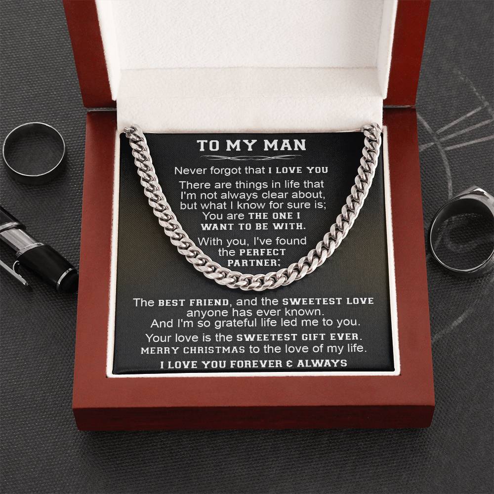 Gift For Your Man - Clear About - Cuban Link Cuban Link Chain