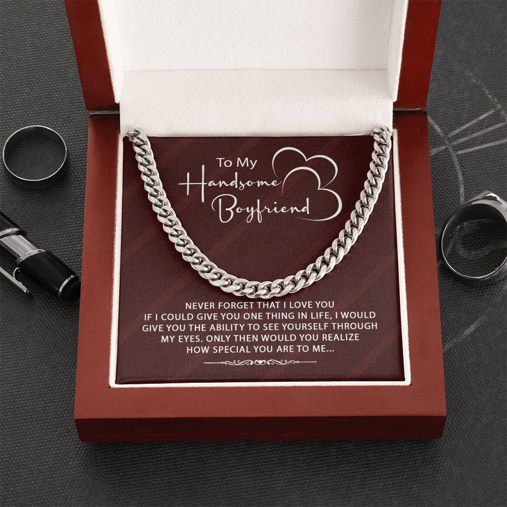 Stylish Gift For Boyfriend ♥ Cuban Link Chain Necklace