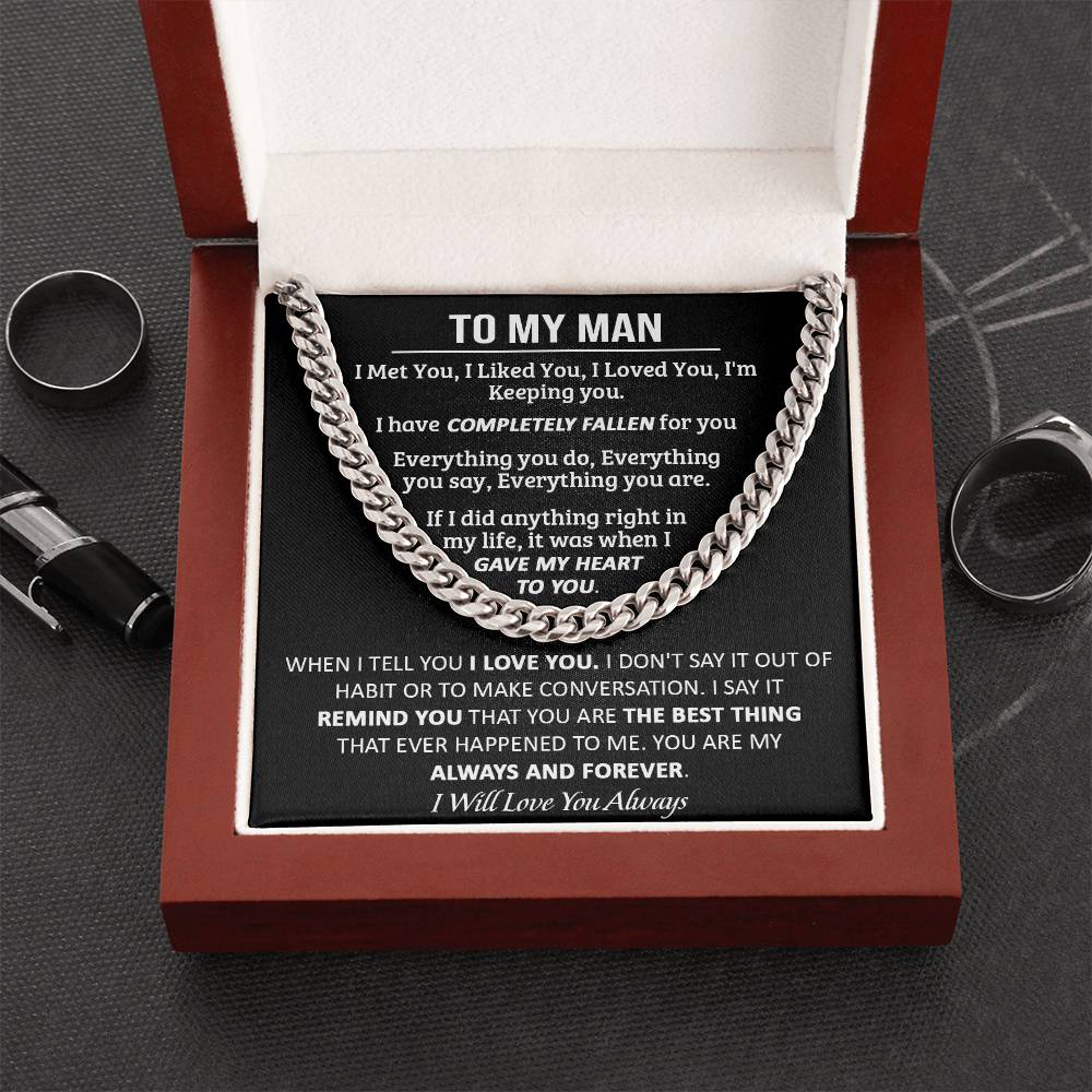 Gift For Your Man - My Always - Cuban Link Cuban Link Chain