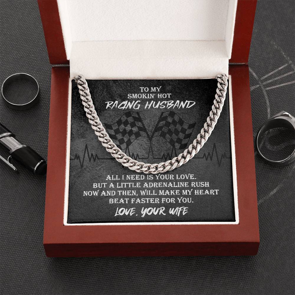 Racing Heavy Durable Cuban Chain Mens Necklace Cuban Link Chain