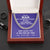 To My Man Cuban Chain Necklace Husband Necklace From Wife Cuban Link Chain