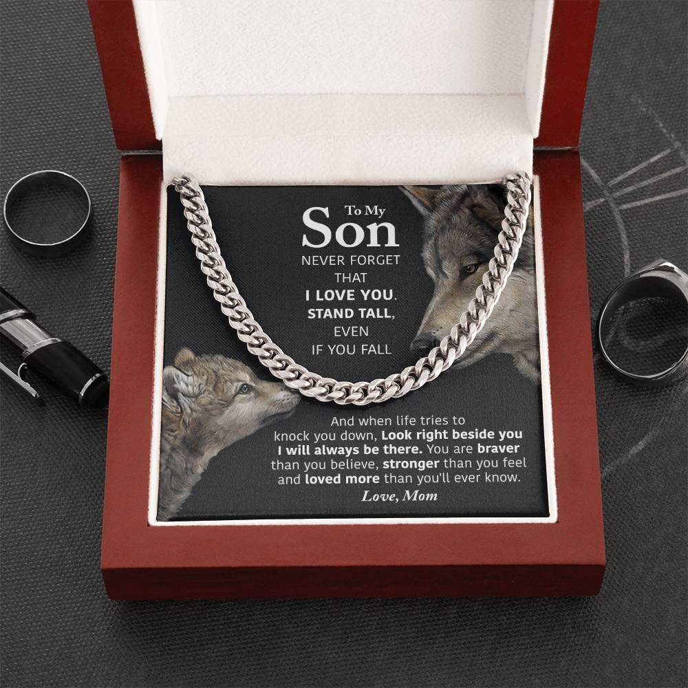 My Son - Stand Tall Cuban Link Chain