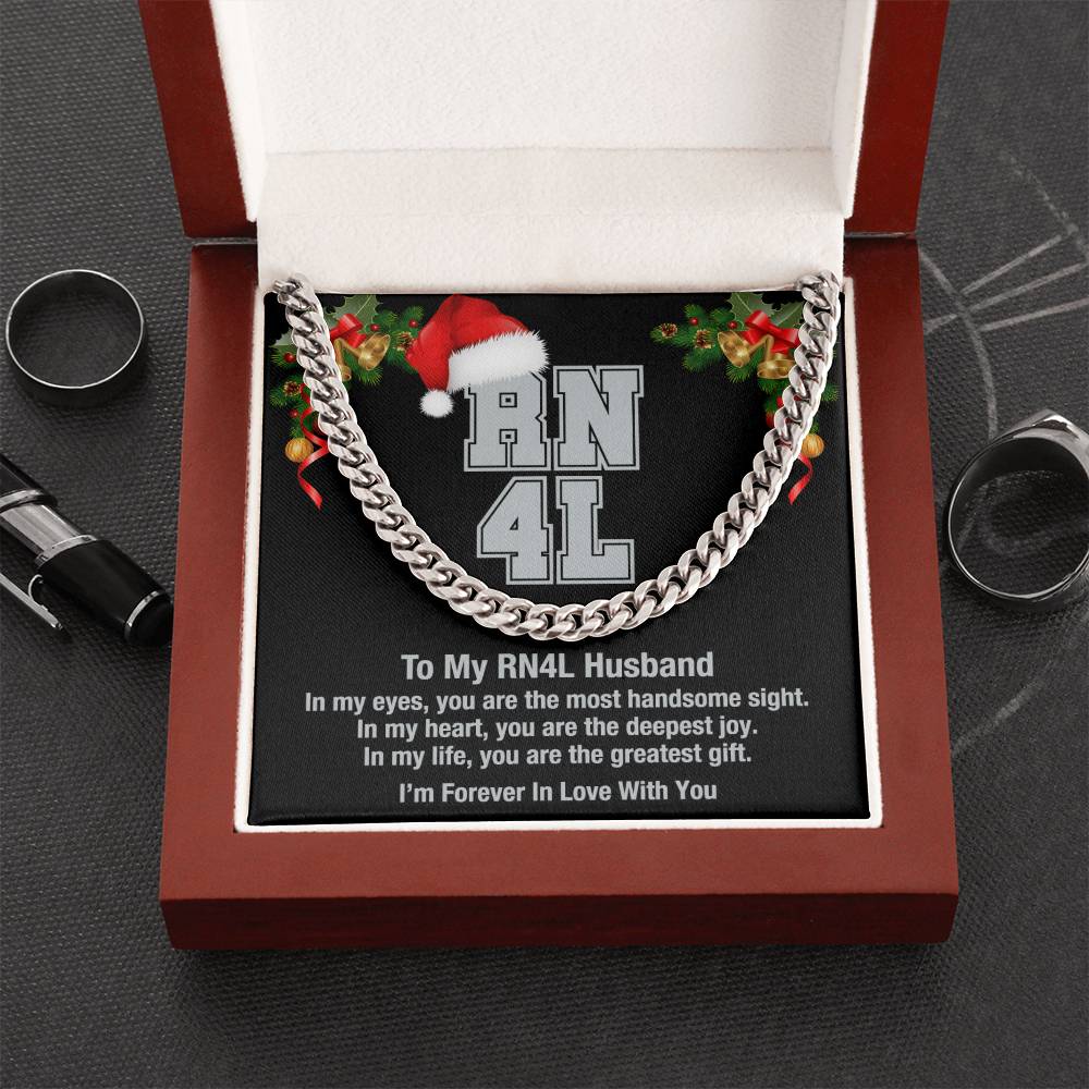 My Rn4l Husband Cuban Link Chain Necklace