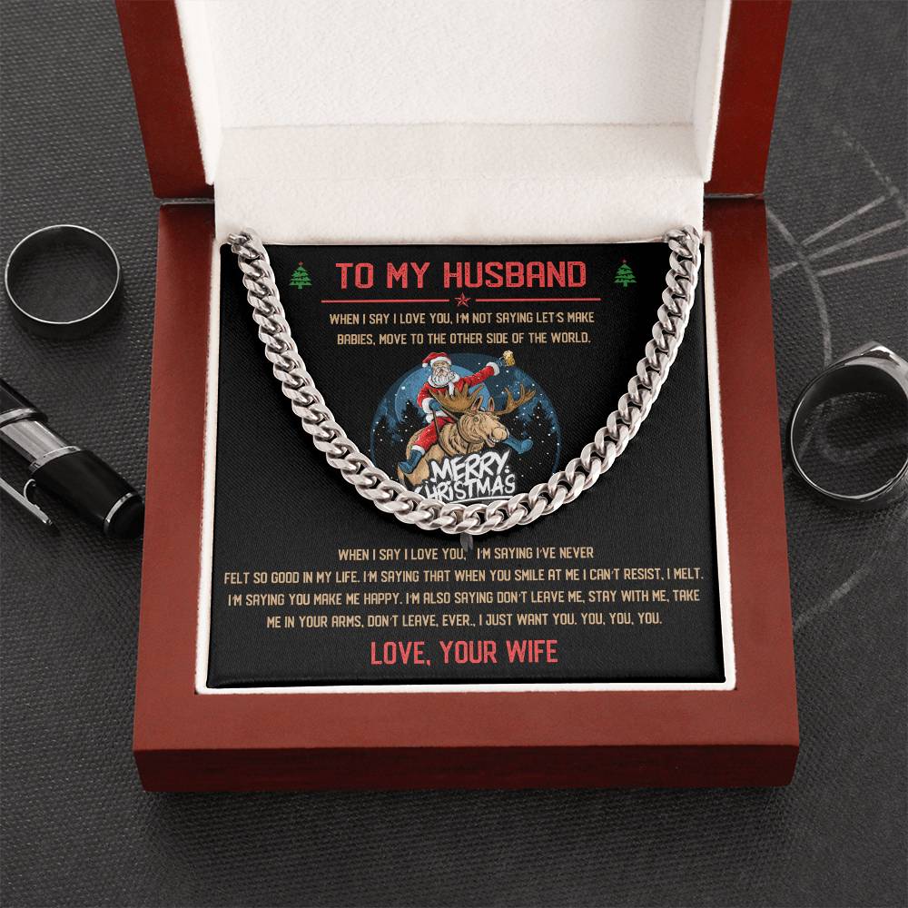 Perfect Christmas Gift For Husband Cuban Link Chain