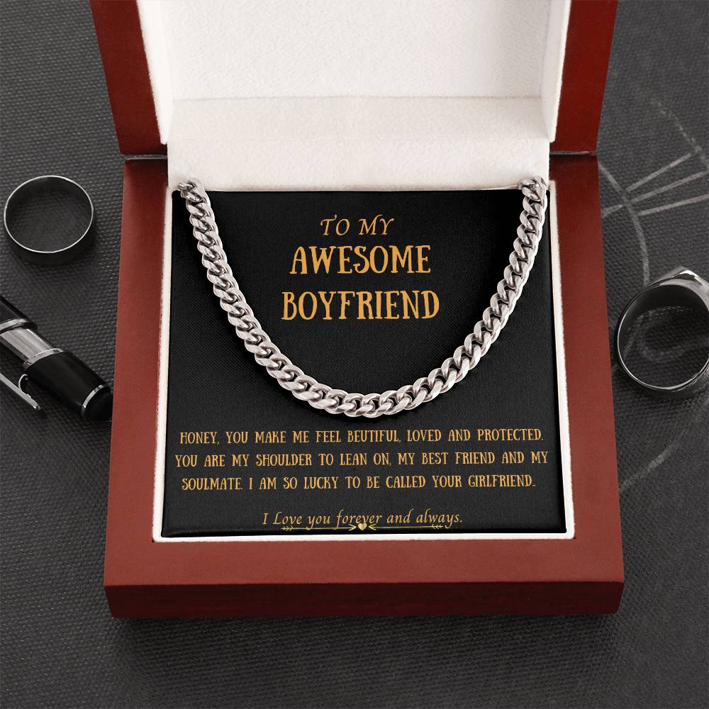 Awesome Boyfriend Cuban Link Chain