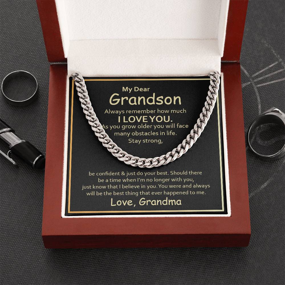 Gift For Grandson  - Cuban Link Chain Necklace - Trending Now