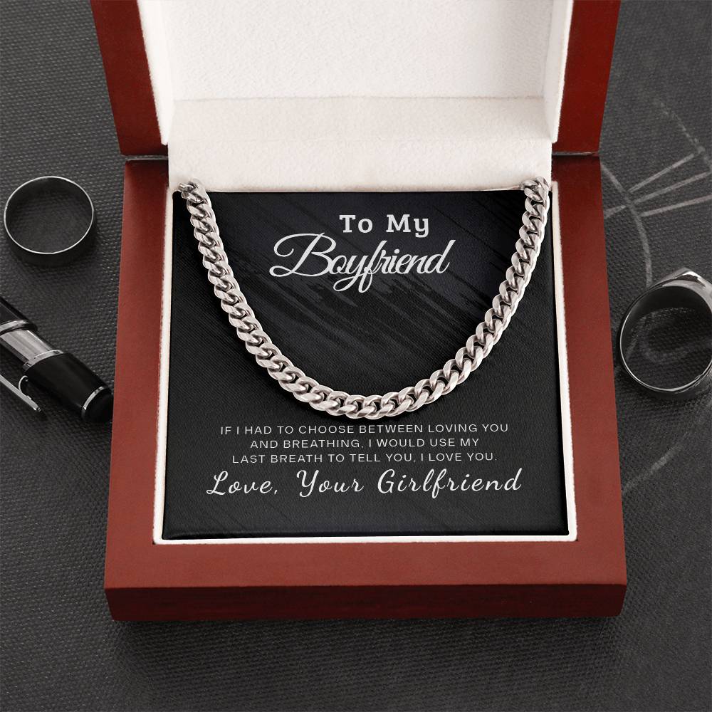 Lovely Gift For Boyfriend Cuban Link Chain