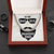 To My Bearded Dad Cuban Link Chain
