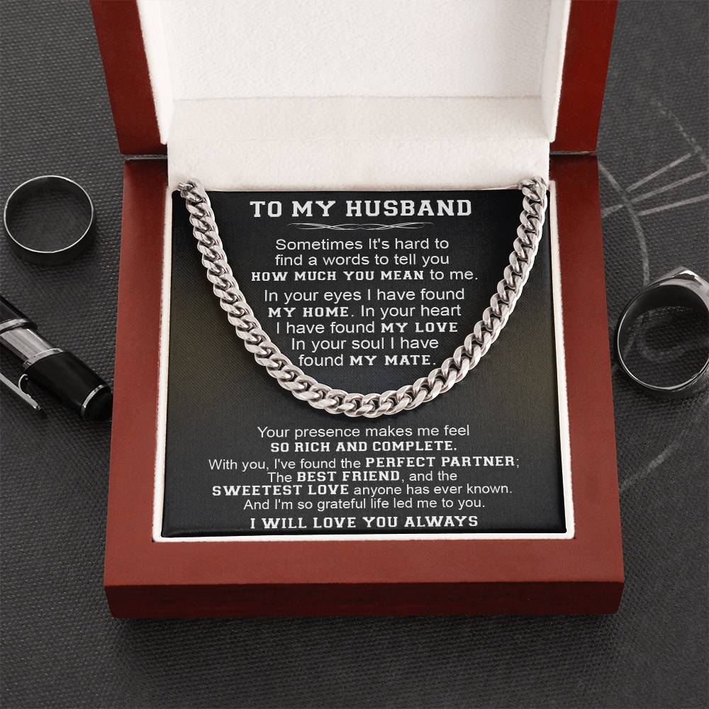 Gift For Husband - The Perfect Partner - Cuban Link Cuban Link Chain