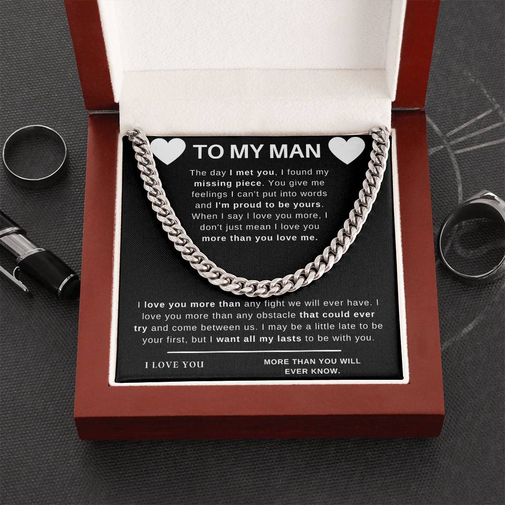 To My Man -Special Cuban Chain Cuban Link Chain