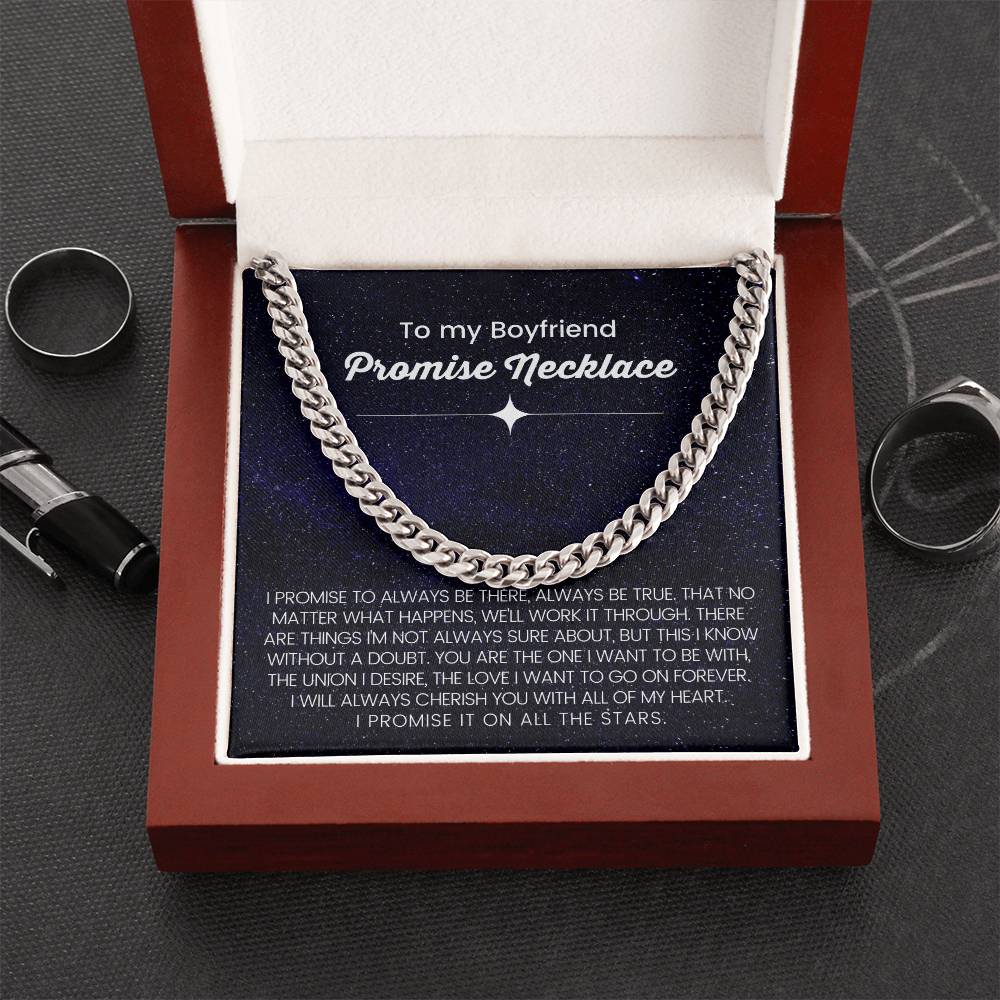 Boyfriend Cuban Chain Link Necklace On All The Stars -Grabs Your Now Cuban Link Chain