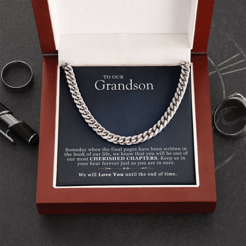 Gift For Grandsons From Grandparents Cuban Link Chain