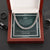 I Gave My Heart To You Cuban Link Chain Necklace Emerald Edition