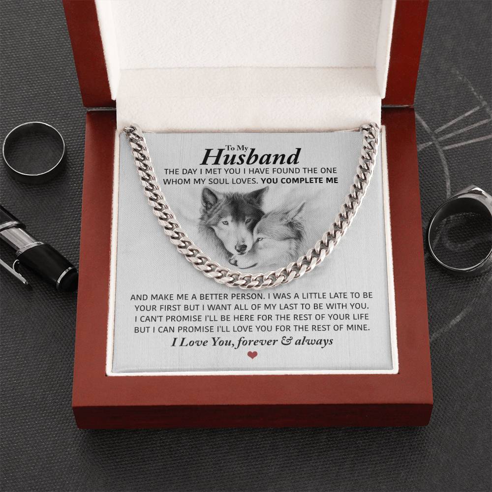 Perfect Gift For Husband Cuban Link Chain