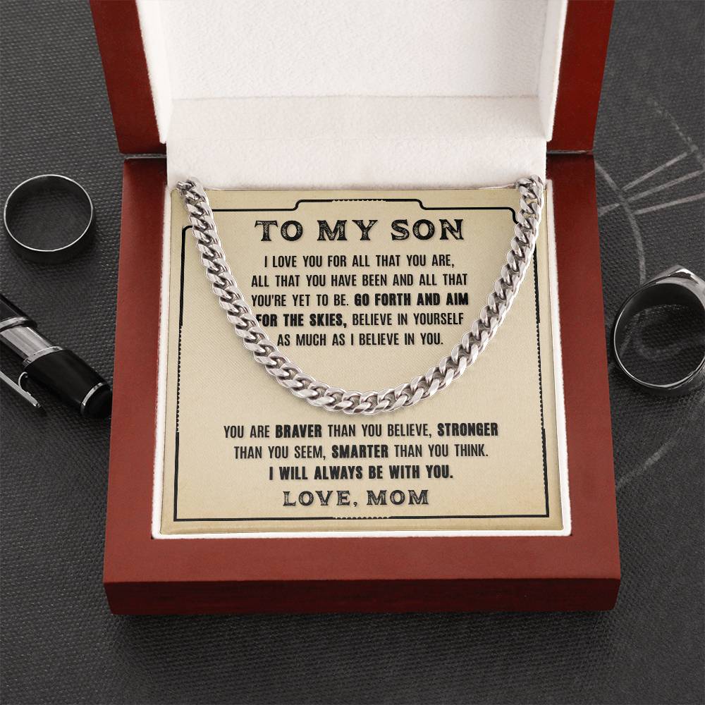 To My Son - Cuban Link Chain Necklace