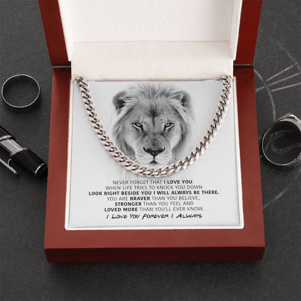 You Are Braver - Cuban Link Chain Necklace