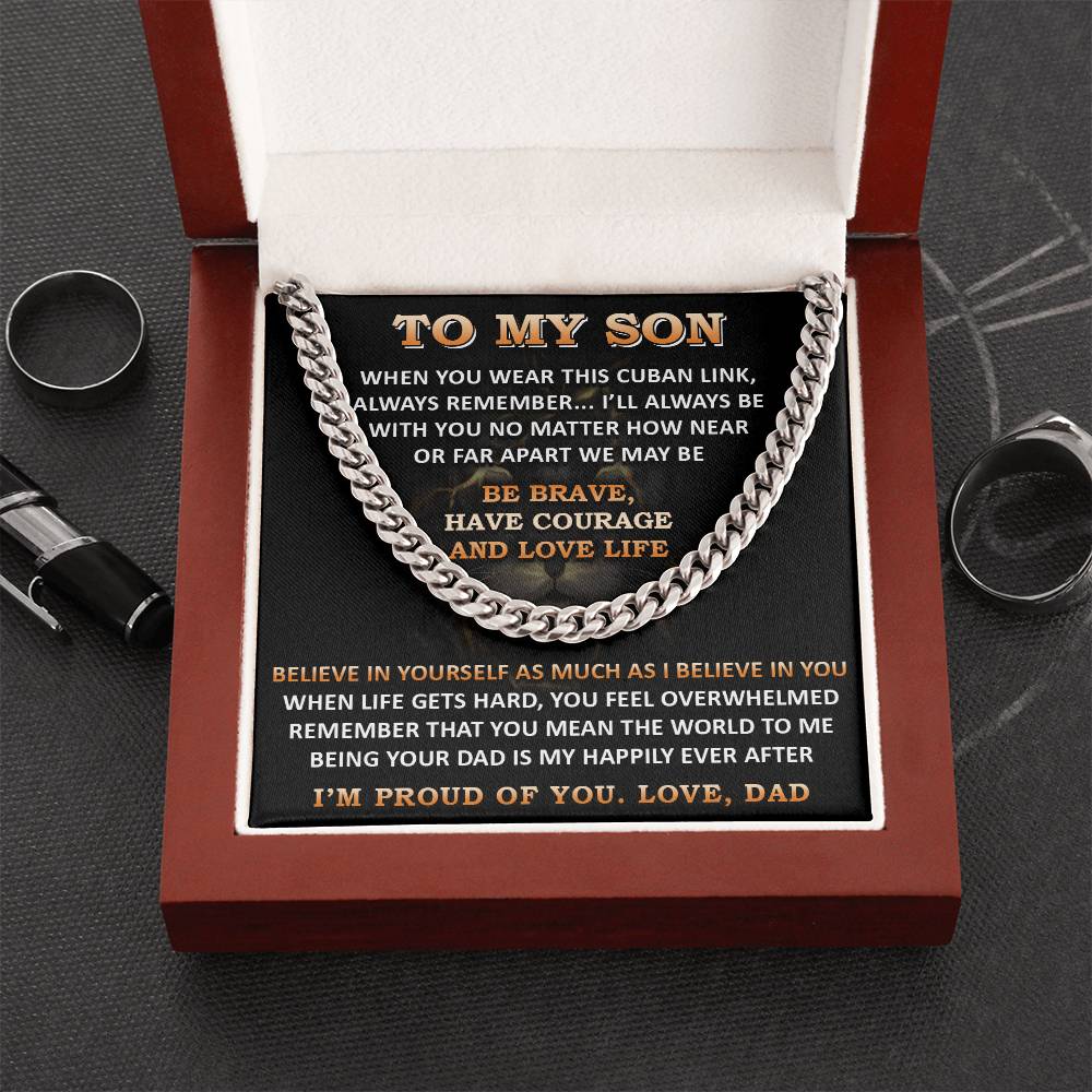 Gift For Son - Far Apart 1 - Cuban Link Cuban Link Chain