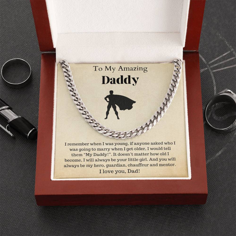 Fathers Day Gift Dad Gift Gifts For Dad Father&#39;S Day Gift For Dad Birthday Gift For Dad I Love You Dad Cuban Link Chain