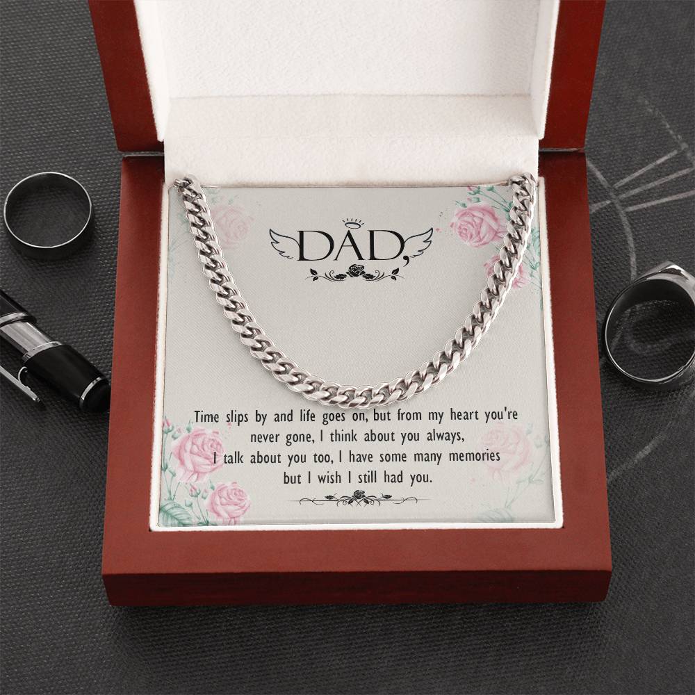 Dear Dad Cuban Link Chain