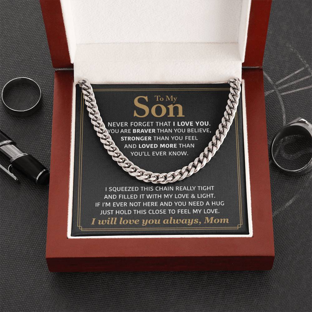 Perfect Gift For Son Cuban Link Chain