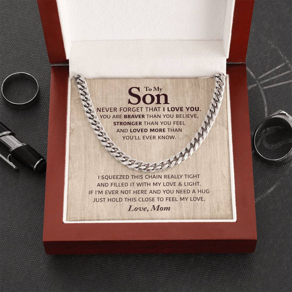 Perfect Gift For Son Cuban Link Chain
