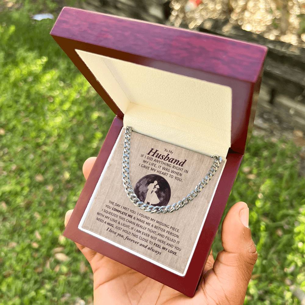 Perfect Gift For Husband Cuban Link Chain